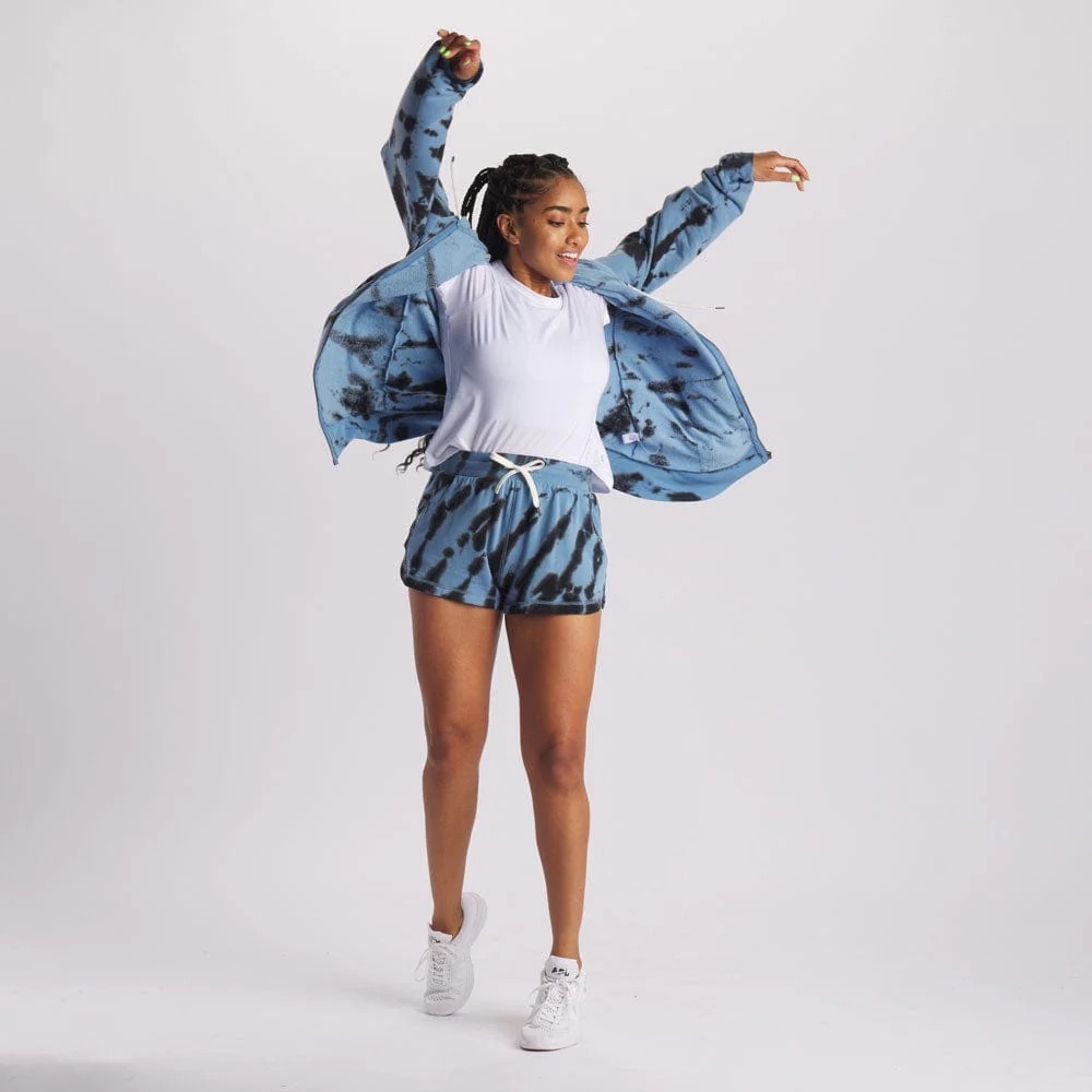 Feat Plush Hoodie/Shorts Set in “Volt” - so cute & comfy! 💙